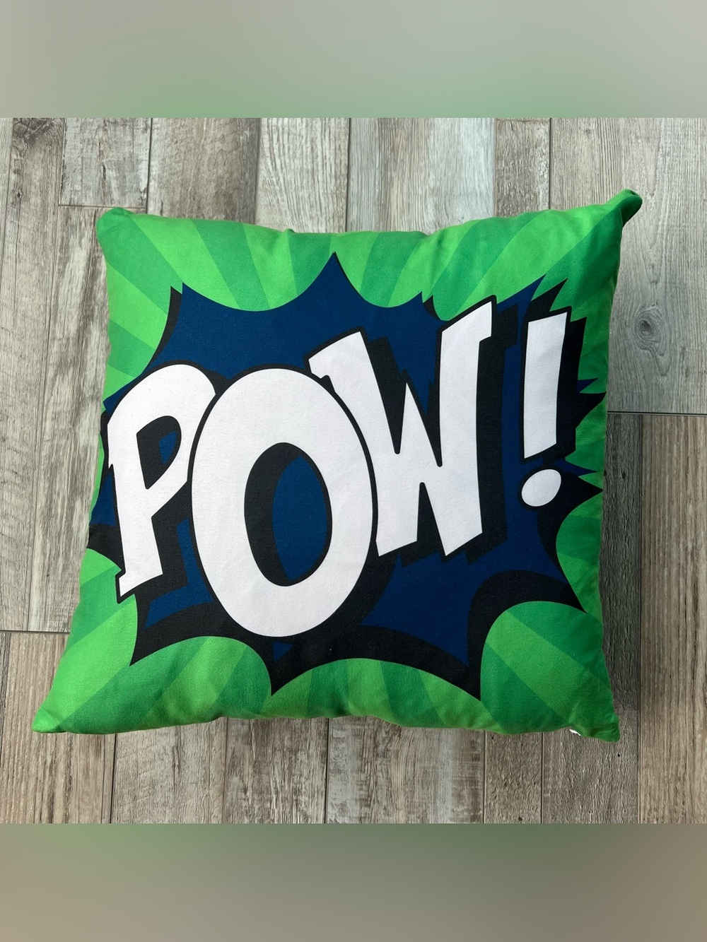 Beddy’s POW Throw Pillow Cover with Down Feather Insert 21”x21”